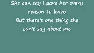 She Can't Say I Didn't Cry- Rick Trevino (Lyrics)