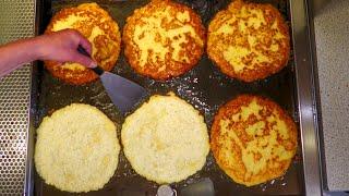 Traditional German Snack Stand with Potato Pancakes and Egg Pancakes | Street Food Berlin Germany