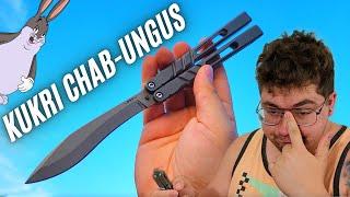 This BALISONG Is HEAVIER Than a NEUTRON STAR! BRS KUKRI CHAB UNBOXING+REVIEW!