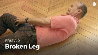 Learn first aid gestures: Broken Leg