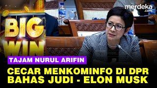 Nurul Arifin Golkar Tajam Cecar Menkominfo soal Judi Online-Elon Musk di DPR