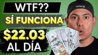 (ESTÚPIDAMENTE FÁCIL) Como Ganar $22 DOLARES Diarios En Internet Desde Casa [DINERO SIN INVERTIR]