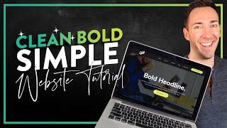 Create a Simple Website in Wordpress: Clean, Bold, Simple Style