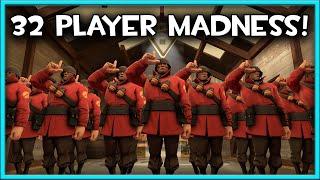 [TF2] 32 PLAYER KOTH MADNESS! - Random TF2 Loadouts & Funny Moments!