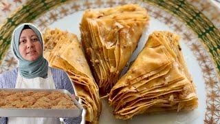 How to Make BAKLAVA, Step By Step WALNUT BAKLAVA