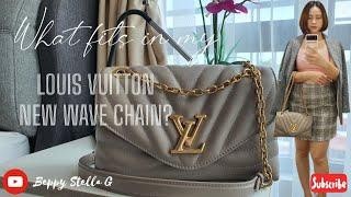 WHAT FITS IN MY LOUIS VUITTON NEW WAVE CHAIN? | Beppy Stella G