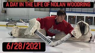 Day In The Life of Nolan Woodring | NCAA Hockey Goalie Prospect