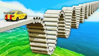 Cars vs wavy pipes in GTA 5