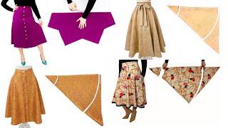 NO ZIPPER ‼️ 4 Useful Tutorial of Very Easy Skirts for Beginners