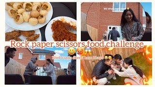 Rock paper scissors fast food challenge || 10 kg ghatey hola kudera kudera Harne lai chilli ️