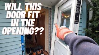 How To Install An Exterior Door | I Hope It Fits!! | HANDYMAN HEADQUARTERS