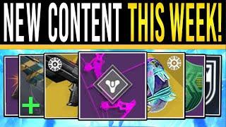 Destiny 2: NEW CONTENT THIS WEEK! August UPDATE, SOLSTICE Weapons, Exotic Changes, Class Buff, Act 3