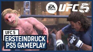 Ersteindruck zu UFC 5 [PS5 GAMEPLAY] // Grafik, Karriere, Wucht der Angriffe