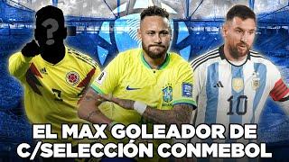 El MÁXIMO GOLEADOR HISTÓRICO de CADA SELECCIÓN CONMEBOL