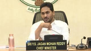 Visuals of AP CM YS Jagan holding a cabinet meeting at secrateriat, Velagapudi