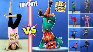 FORTNITE DANCE CHALLENGE in REAL LIFE All Dances