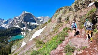 Grinnell Lake Trail in Glacier National Park, Montana in 4K