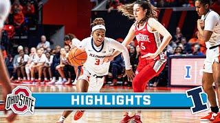 Ohio State at Illinois | Highlights | Big Ten Women's Basketball | Jan. 25, 2024