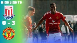 Manchester United vs Stoke City | U18 Premier League Highlights & Goals 2024