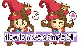 HOW TO MAKE A SIMPLE GIF ~ Digital Illustration ~ Kaatydid Art