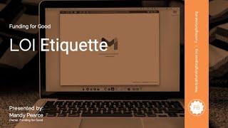 (LOI) Letter of Intent or Letter of Inquiry - Nonprofit Grantwriting