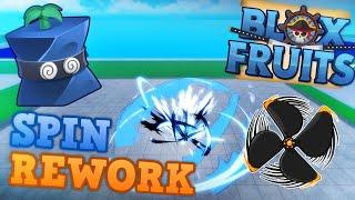 NEW SPIN FRUIT REWORK FULL SHOWCASE!  | Blox Fruits