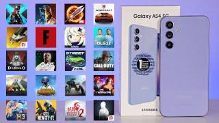 Game Test Samsung Galaxy A54 5G in 20 Games Android Fortnite 4k- PUBG -Genshin- Call of Duty