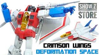 Deformation Space DS-01 CRIMSON WINGS Third Party Transformers MP STARSCREAM Review