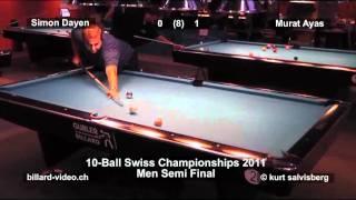 Pool Billard Swiss Championships 2011 10-Ball Men Part 1