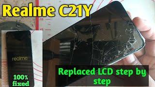 Realme C21Y Replaced LCD with frame||DIY step by step tutorial