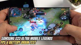 Samsung Galaxy S23 Ultra Mobile Legends Gaming test New Update
