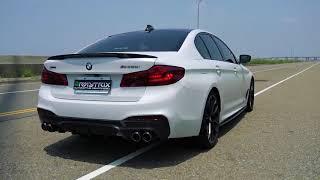 2018 BMW M550i xDrive with ARMYTRIX Exhaust!