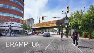 BRAMPTON Ontario - Walking Brampton Main Street to Brampton North 4K Canada