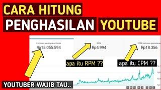 Cara Menghitung gaji Youtube || CPM dan RPM