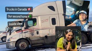 Trucks in Canada. Our second home tour #trucking #canada #haryanvi