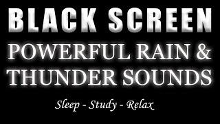 Overcome Insomnia Instantly with Hurricane, Powerful Rain & Thunder Sounds at Night Relaxation