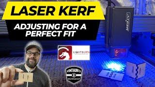 Perfect fitting laser parts by adjusting the Kerf in Lightburn