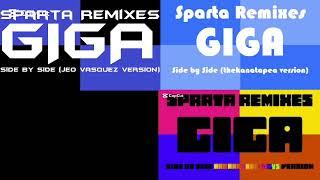 (REUPLOAD) (PLEASE DON'T BLOCK THIS) Sparta Remixes Giga Side by Side Quadparison 2