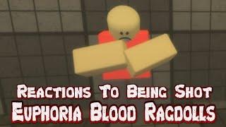 Reactions To Being Shot | Euphoria Blood Ragdolls