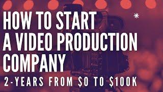 How To Start A Video Production Company