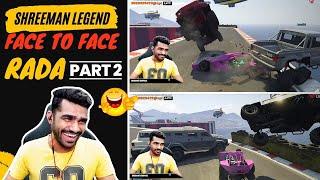 Shreeman legend Face to Face Cars Fun | GTAV Parkour Mode funny Moments |