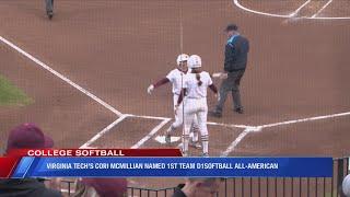 Virginia Tech Hokies softball player Cori McMillan named an All-American