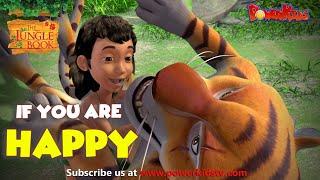 If You Are Happy | Nursery Rhymes & Kids Song | The Jungle Book Rhymes | Powerkids