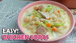 Quick and Easy Chicken Sopas! Creamy Chicken Soup | Hungry Mom Cooking