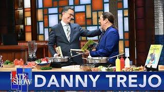 Danny Trejo Makes Agua Fresca and Danger Dogs with Stephen Colbert