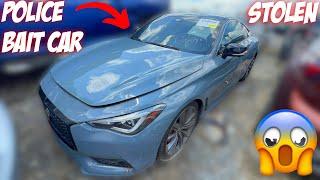 Buying A 2021 Infiniti Q60 Red Sport 400 Stolen Bait Car From The Insurance Auto Auction For $12,000