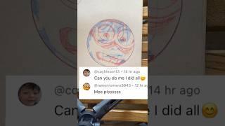  Drawing my Subscribers with Red and Blue Glasses! #art #glassesart #drawing #artist #shorts #draw