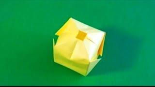 Оригами из бумаги-водянная бомбочка. Origami paper-water-bomb base