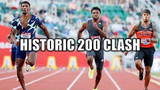 Noah Lyles VS. Fred Kerley & Erriyon Knighton! || 2023 Diamond League London 200 Meters