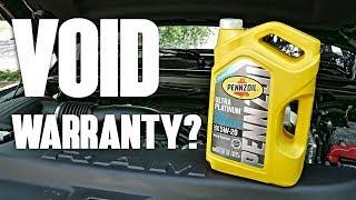 DIY Oil Change Voids Warranty?